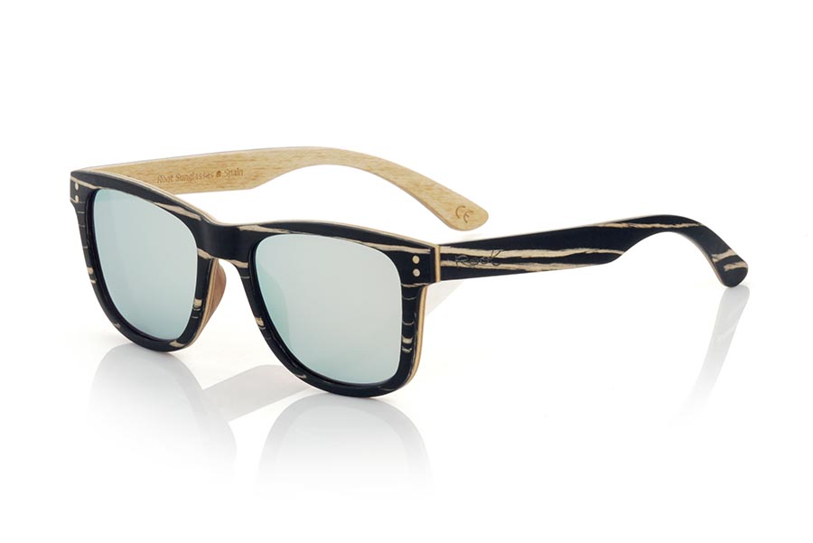 Wood eyewear of Zebrano modelo ARUN Wholesale & Retail | Root Sunglasses® 